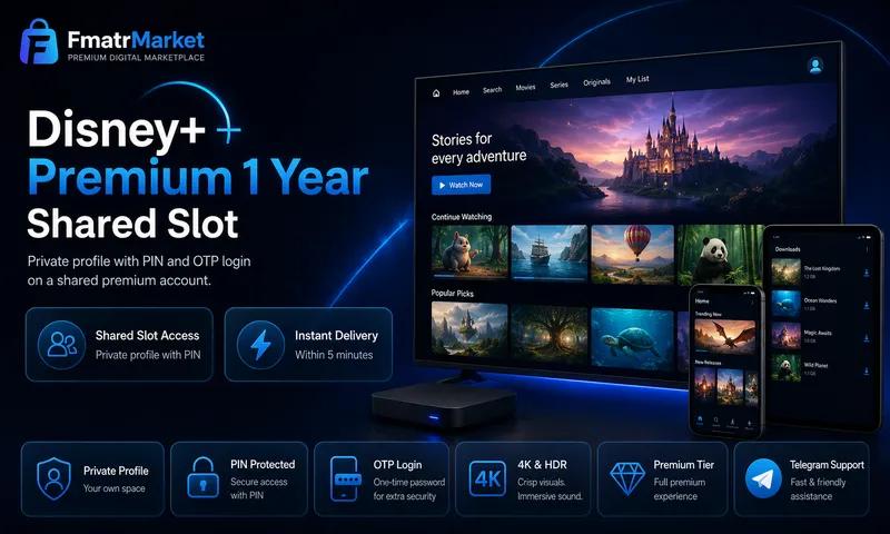 Disney+ Premium 1 Year (Shared Slot)